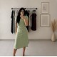 Amelia Midi Dress-Pistachio