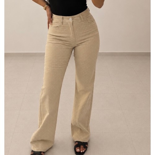 Glam Pants-Beige