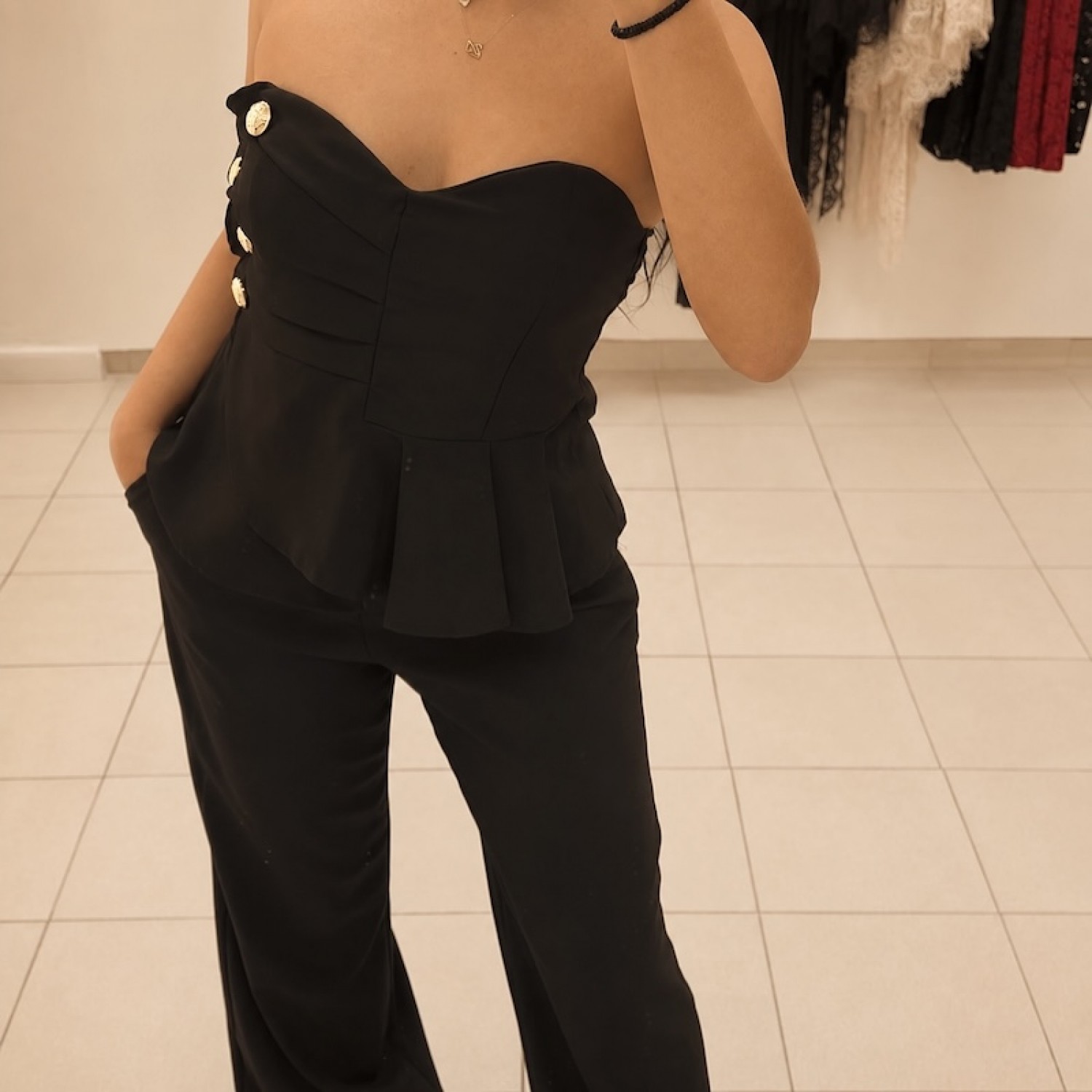 Elara Tailored Set-Black
