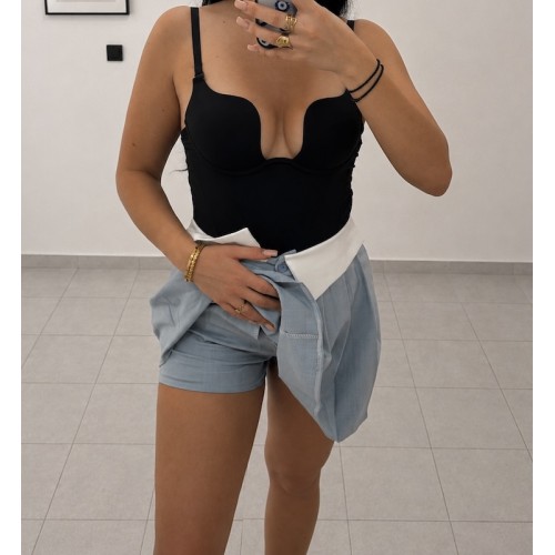 Azure Skort-Dusty Blue