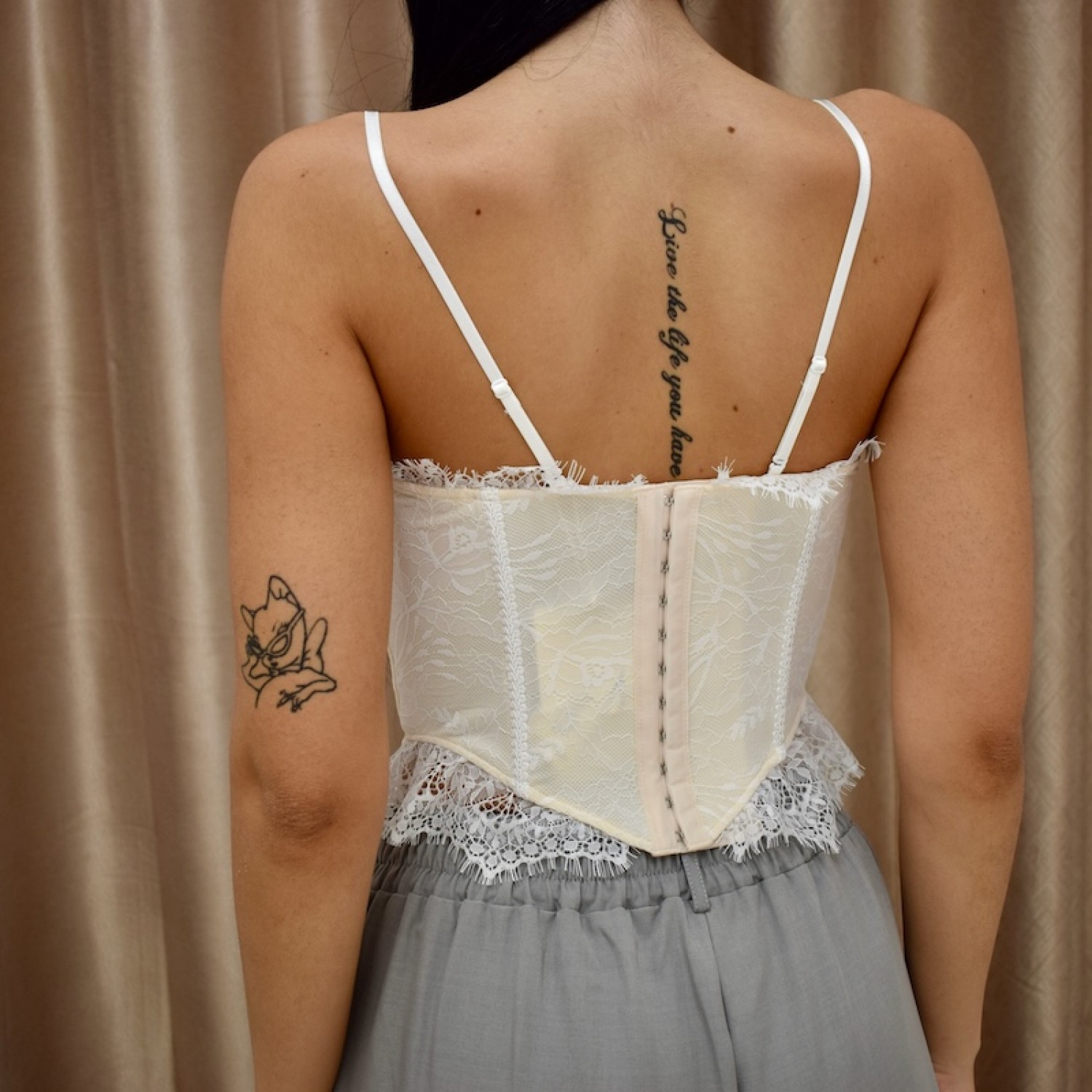 Celeste Lace Corset- Ivory
