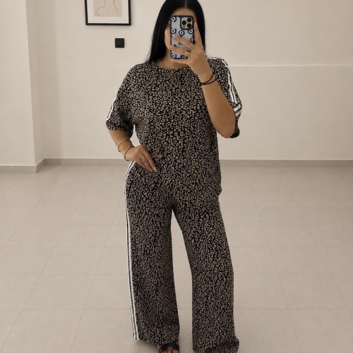Wild Chic Leopard Set-Black