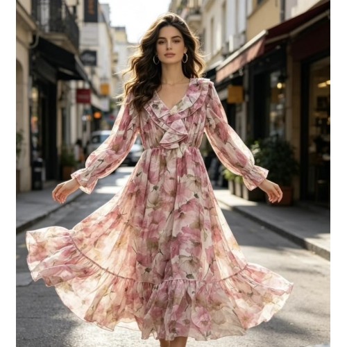 Maison Fleur Dress-Pink