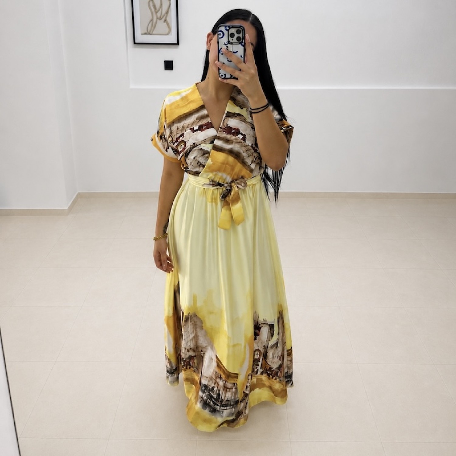 Florence Maxi Dress-Yellow